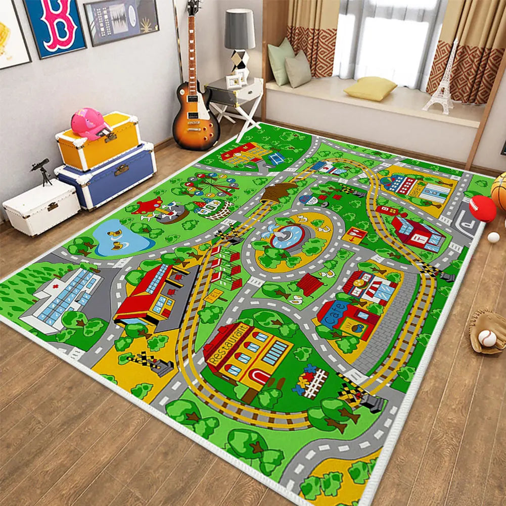 40"x34" Child Playmat Simulated City