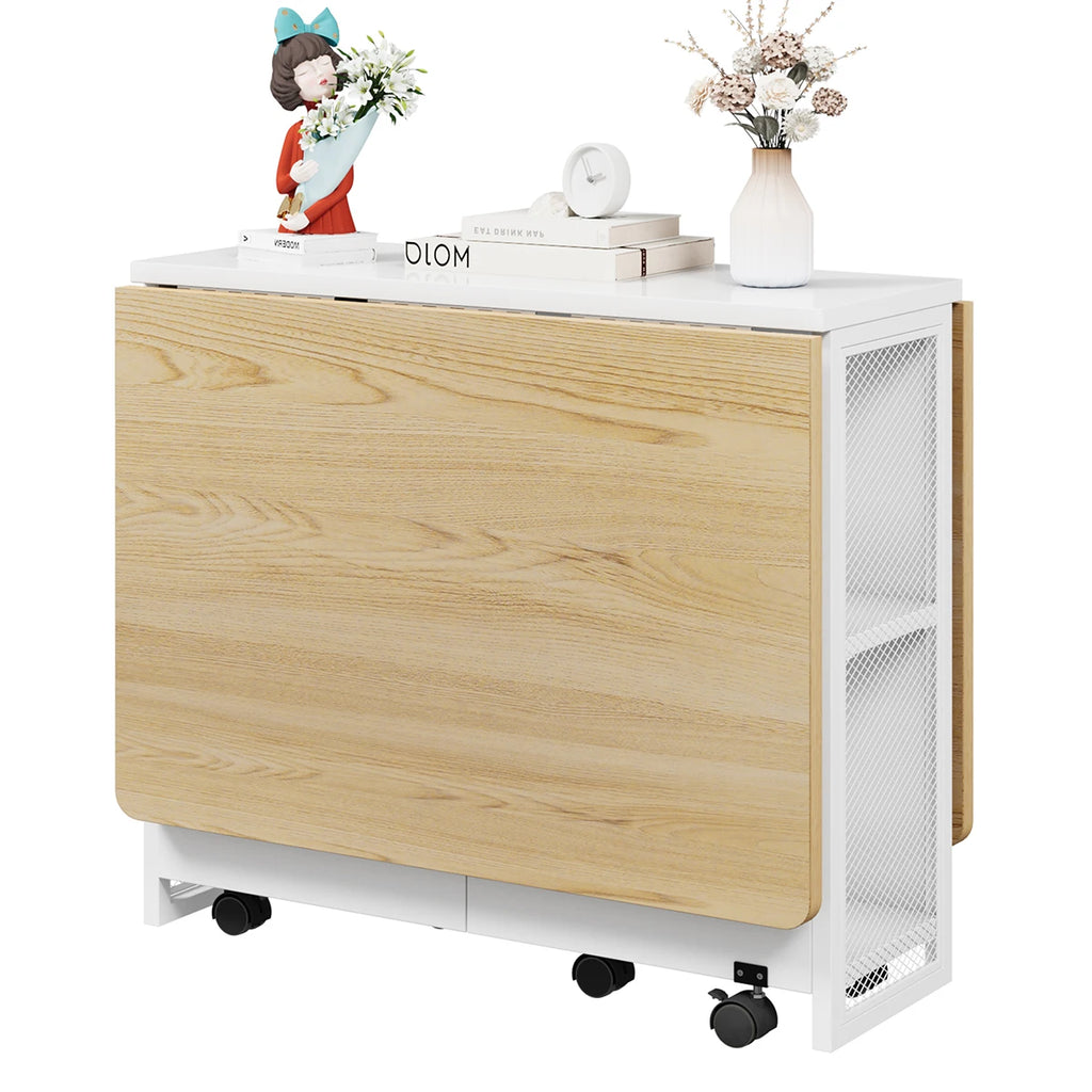 Folding Table w/6 Wheels 127 x 80 x 75 cm