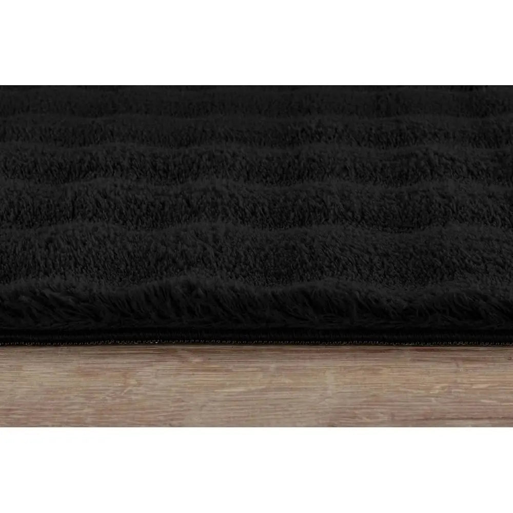 8x10 Ultra Soft Black High Pile