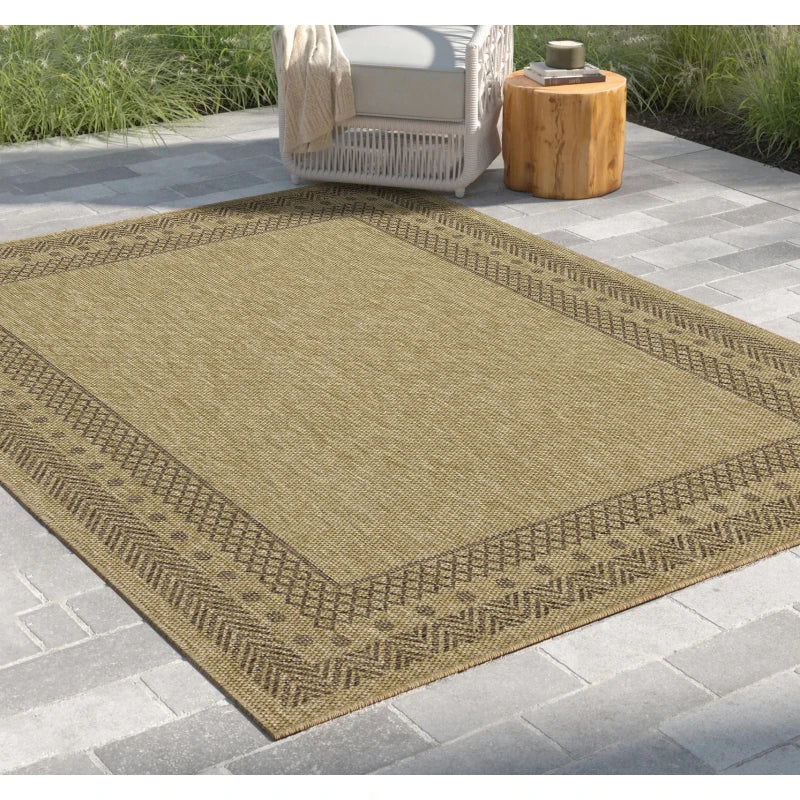 7x10 Earth Jute/Mocha Indoor/Outdoor