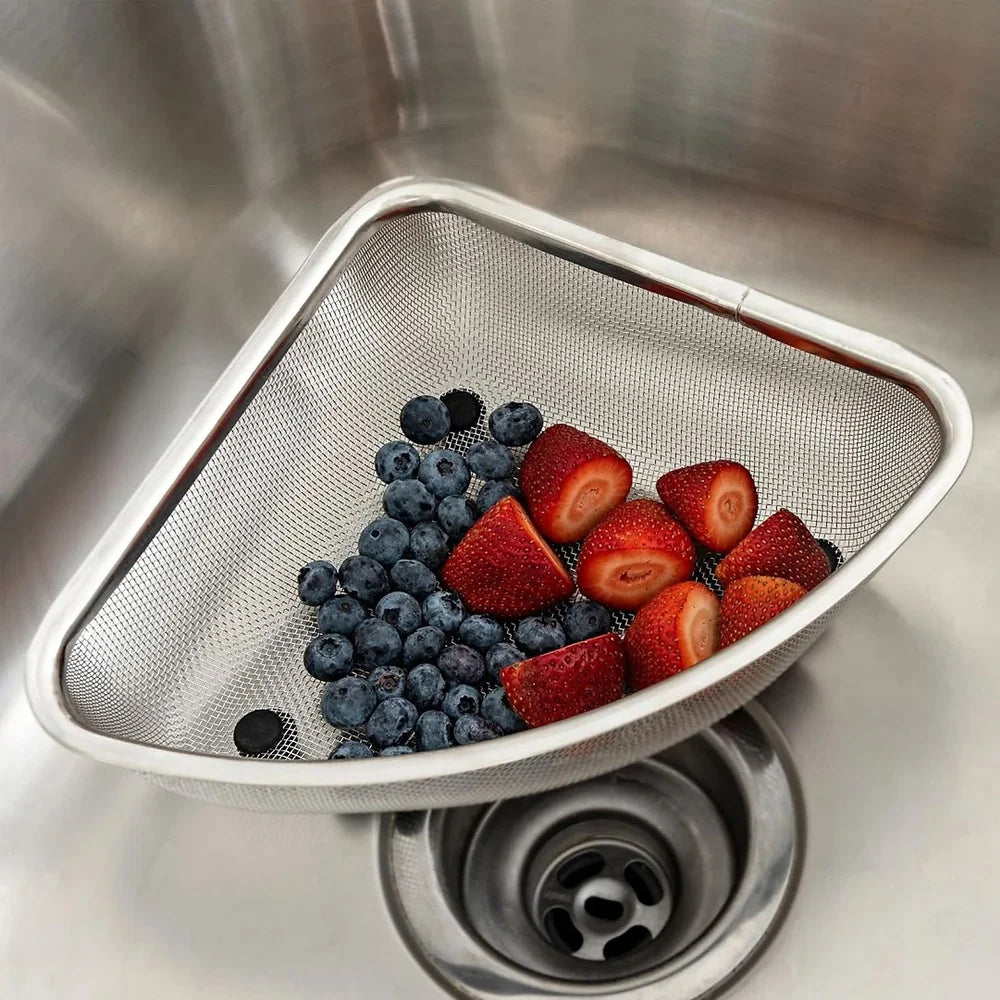 Stainless Steel Mesh Corner Sink Strainer