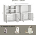 Cat Litter Box Enclosure for 2