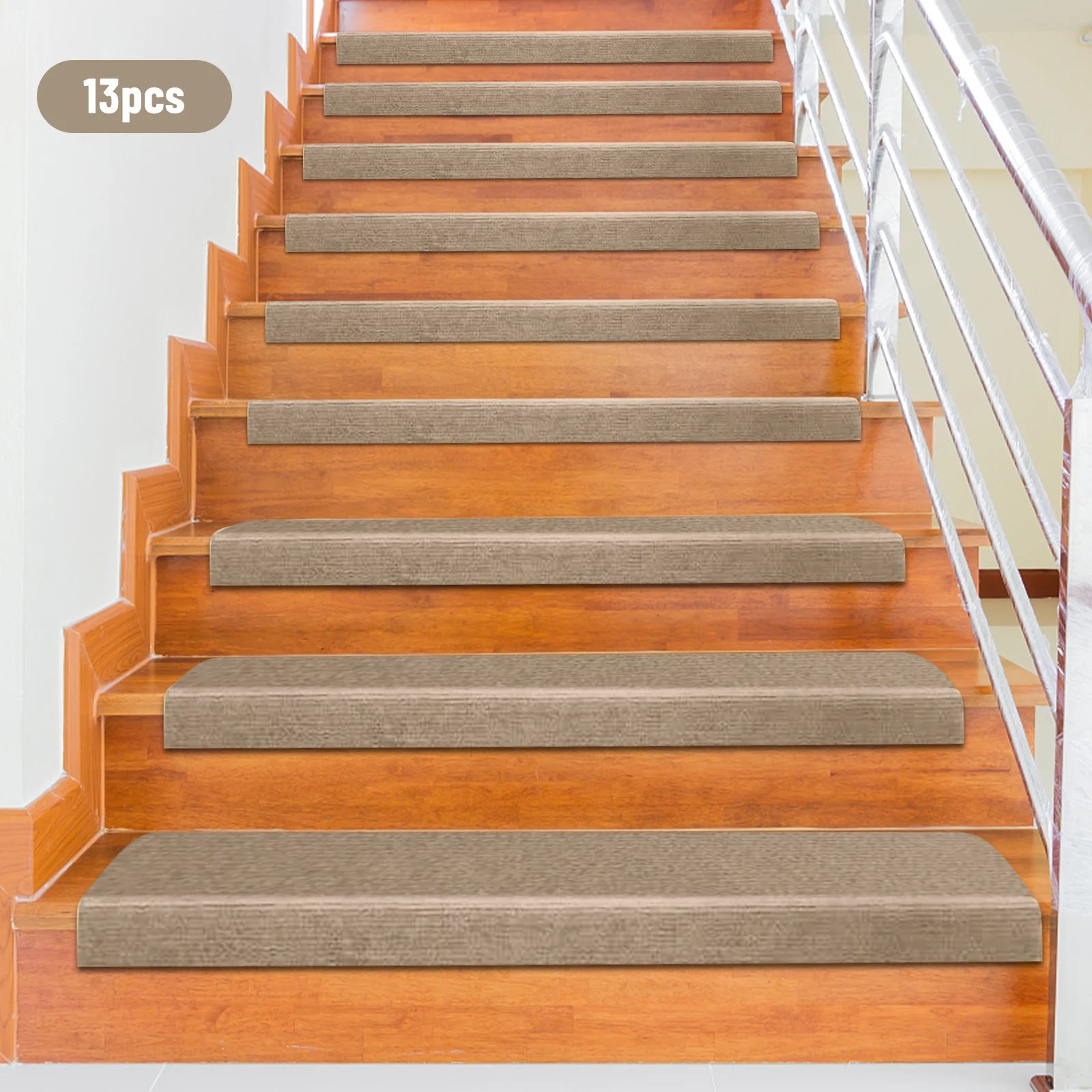 13 pcs Carpet Stair Treads Non-Slip
