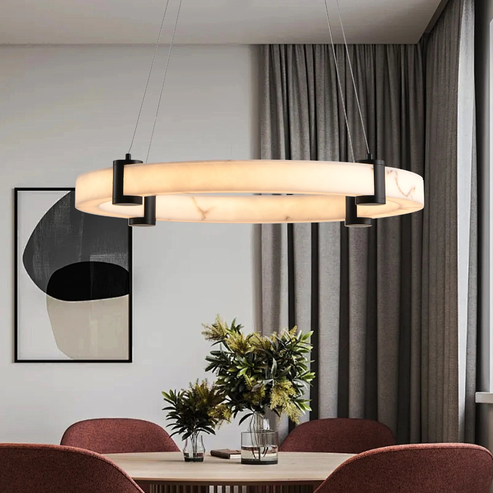 Luxury Resin Circular Chandelier
