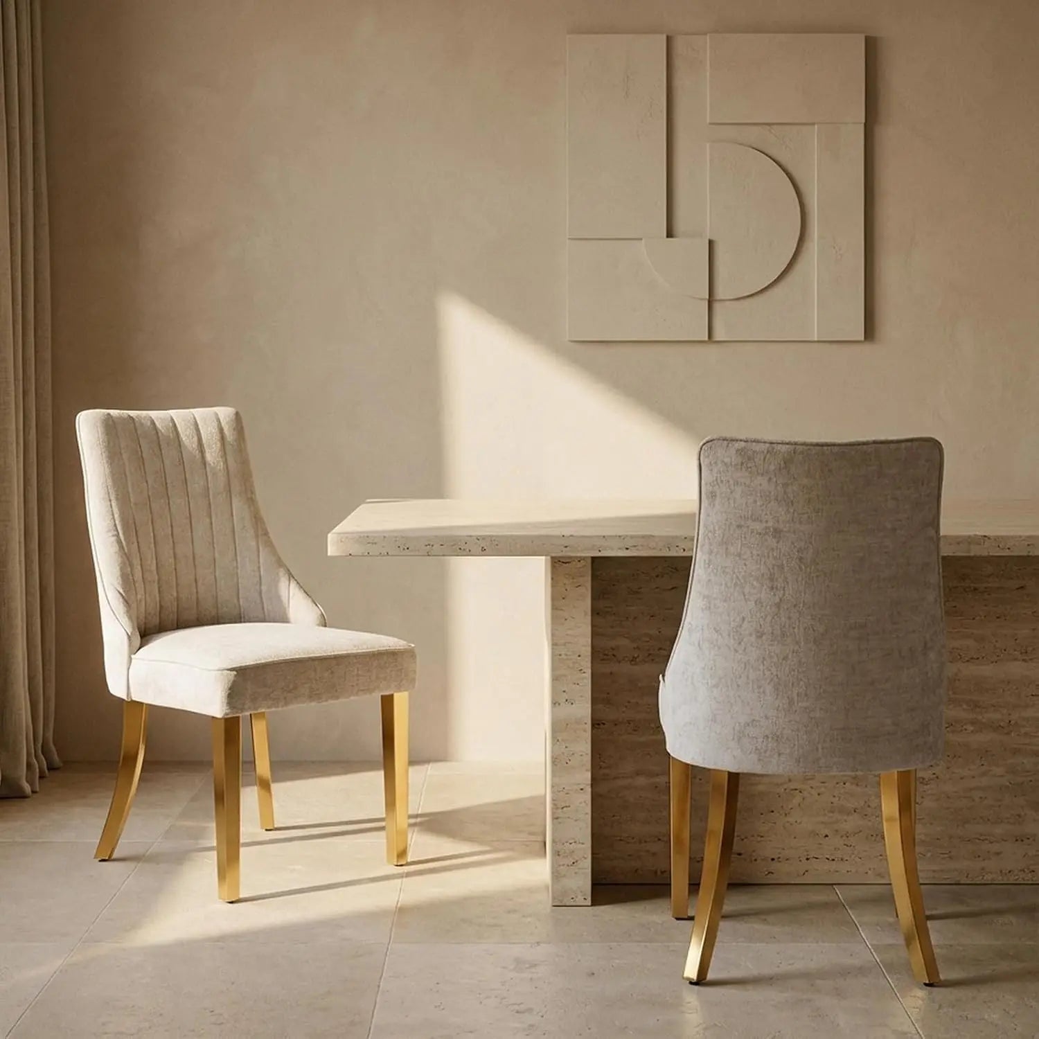2 Upholstered High Back