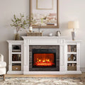72" Electric Fireplace Mantel/Cabinet