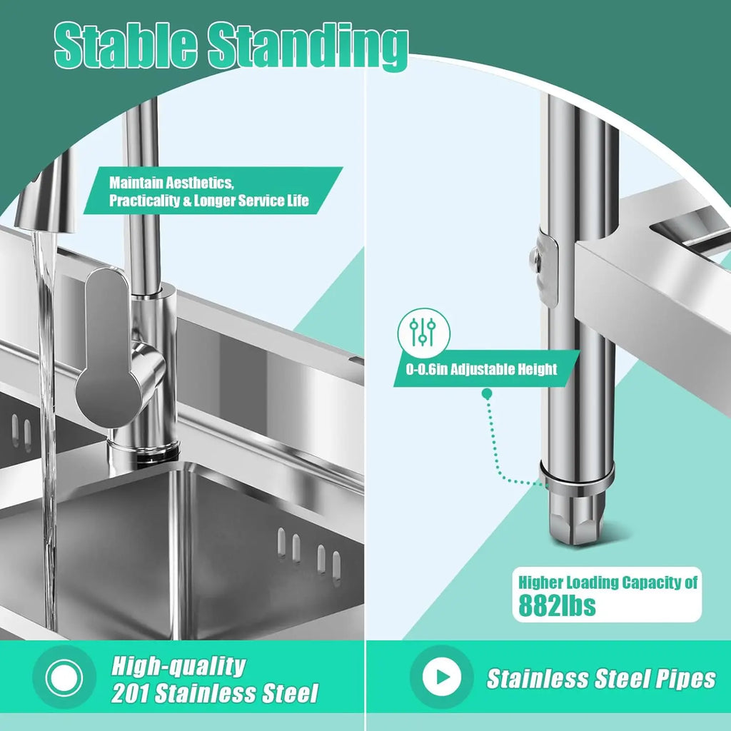 Commercial Stainless Utility Sink