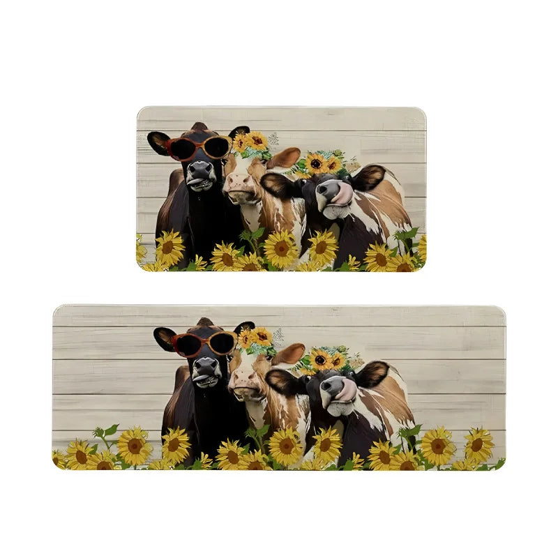 Playful Sunflower Print Kitchen