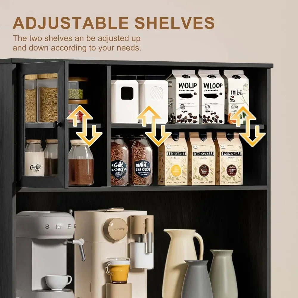 Kitchen Trash Cabinet, MW Shelf, Drawer