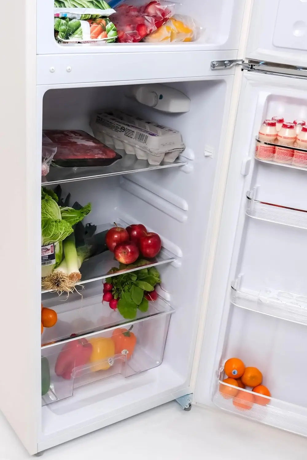 7.5 CF 2 Door Apartment Size RETRO Refrigerator/Freezer