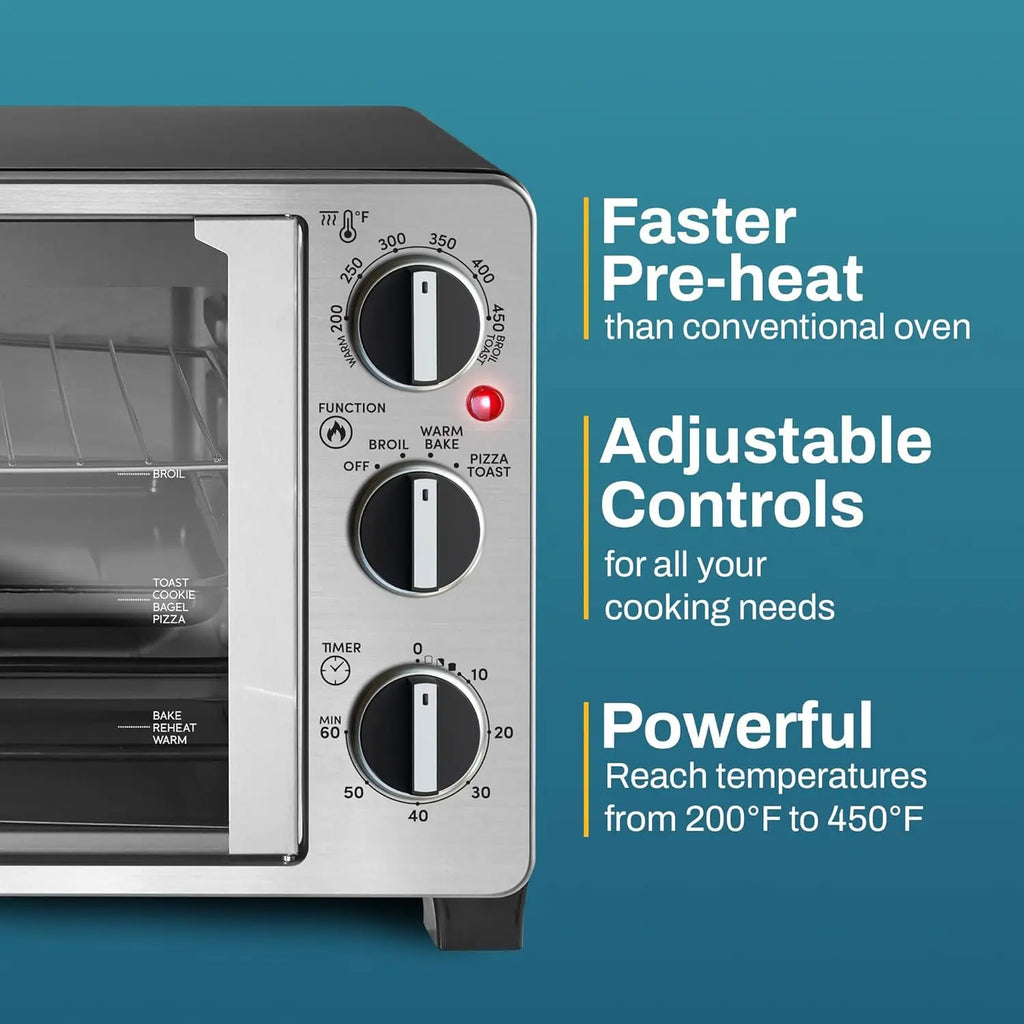 Double French Door Countertop Toaster Oven