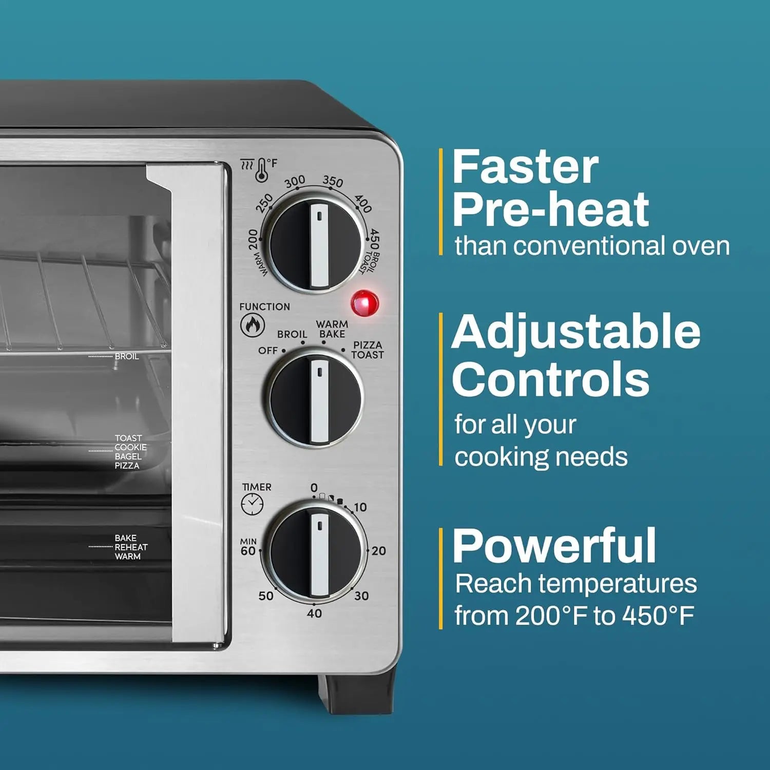 Double French Door Countertop Toaster Oven
