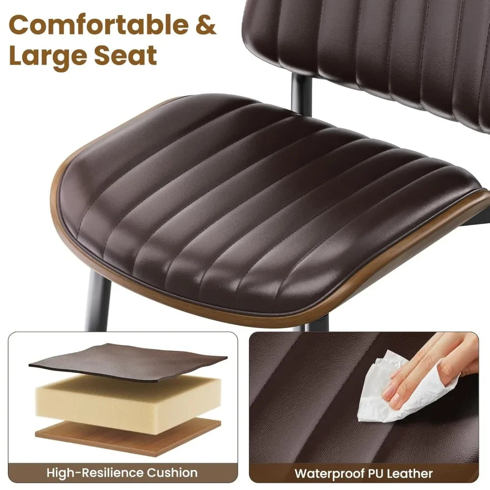 4 MCM Upholstered PU Leather