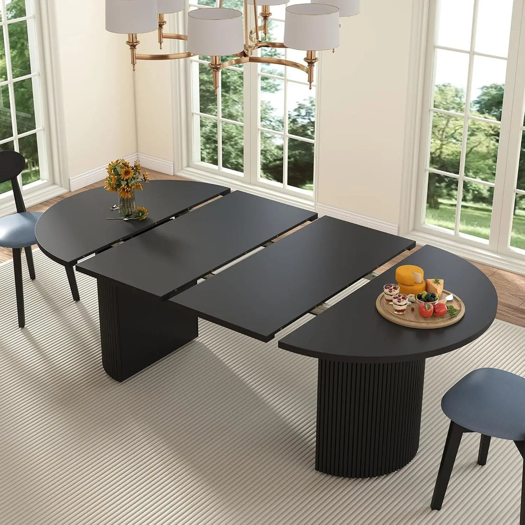 41-78" Extendable for4-8 Round/oval Fluted base