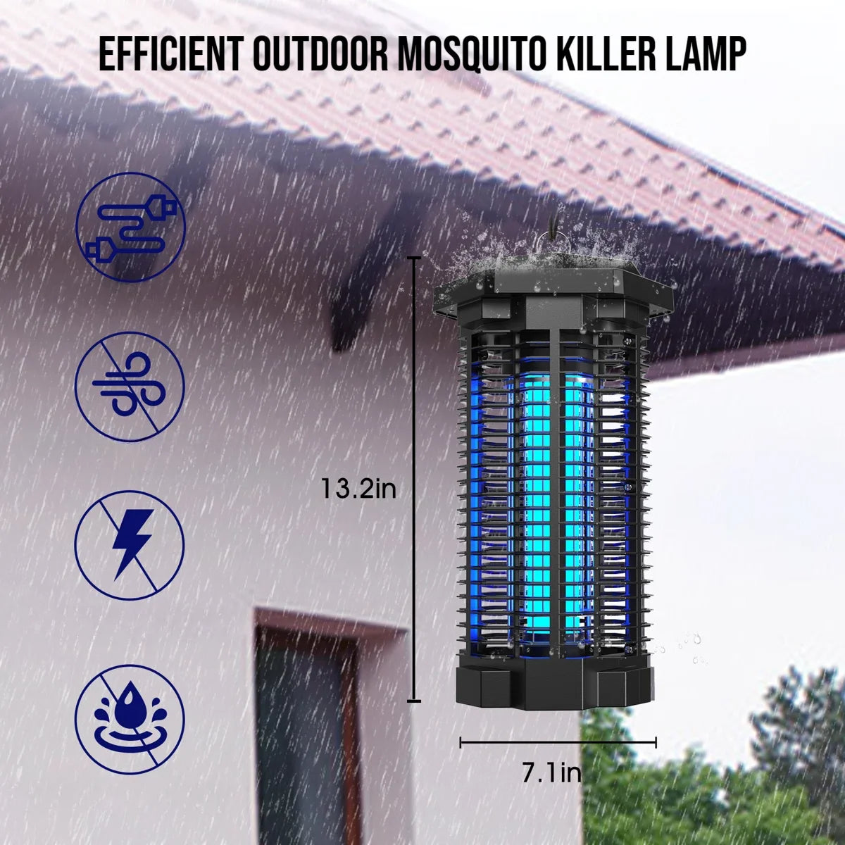 7.1" 4000V Waterproof Electric Zappers