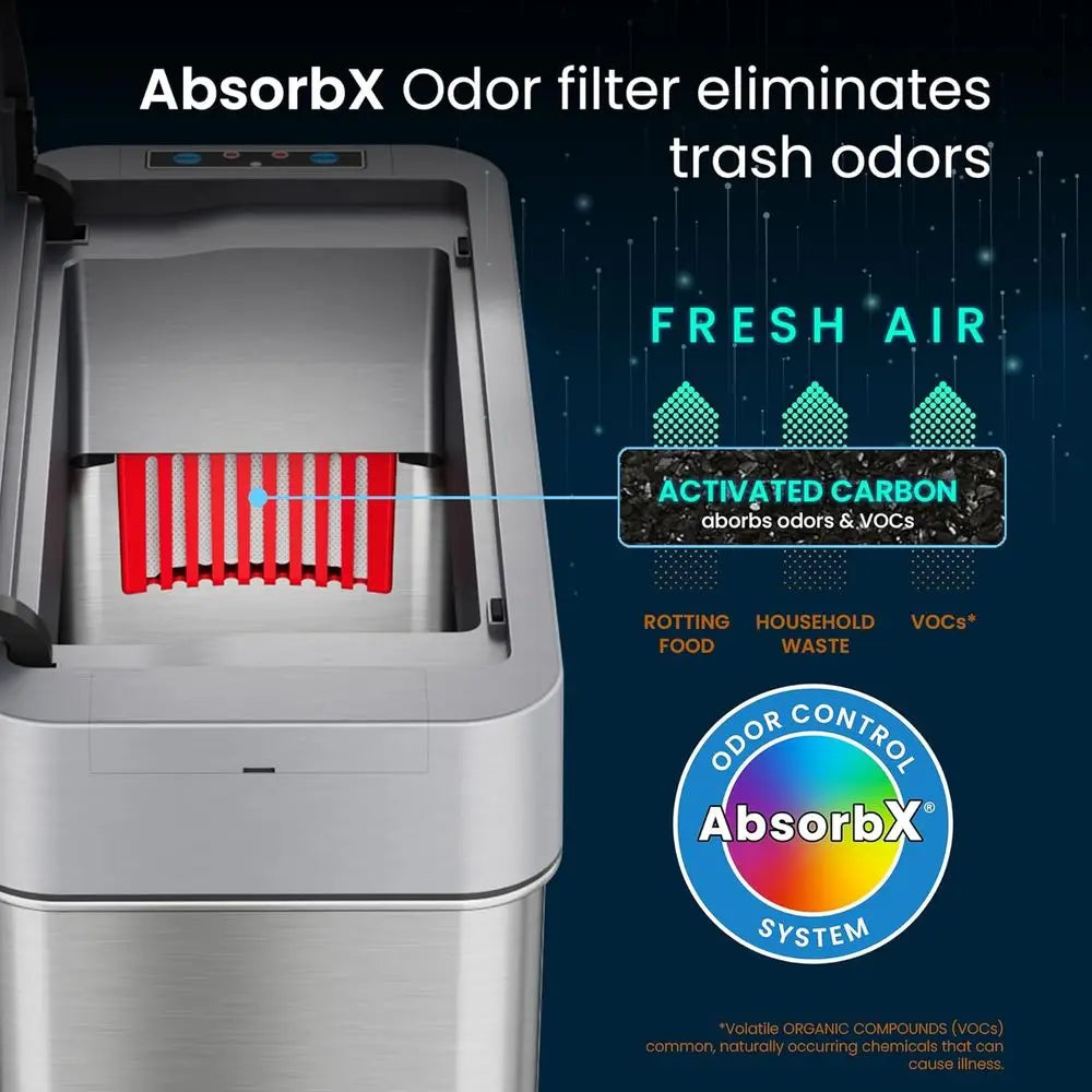 4 Gal Sensor Odor Control Lid Opens