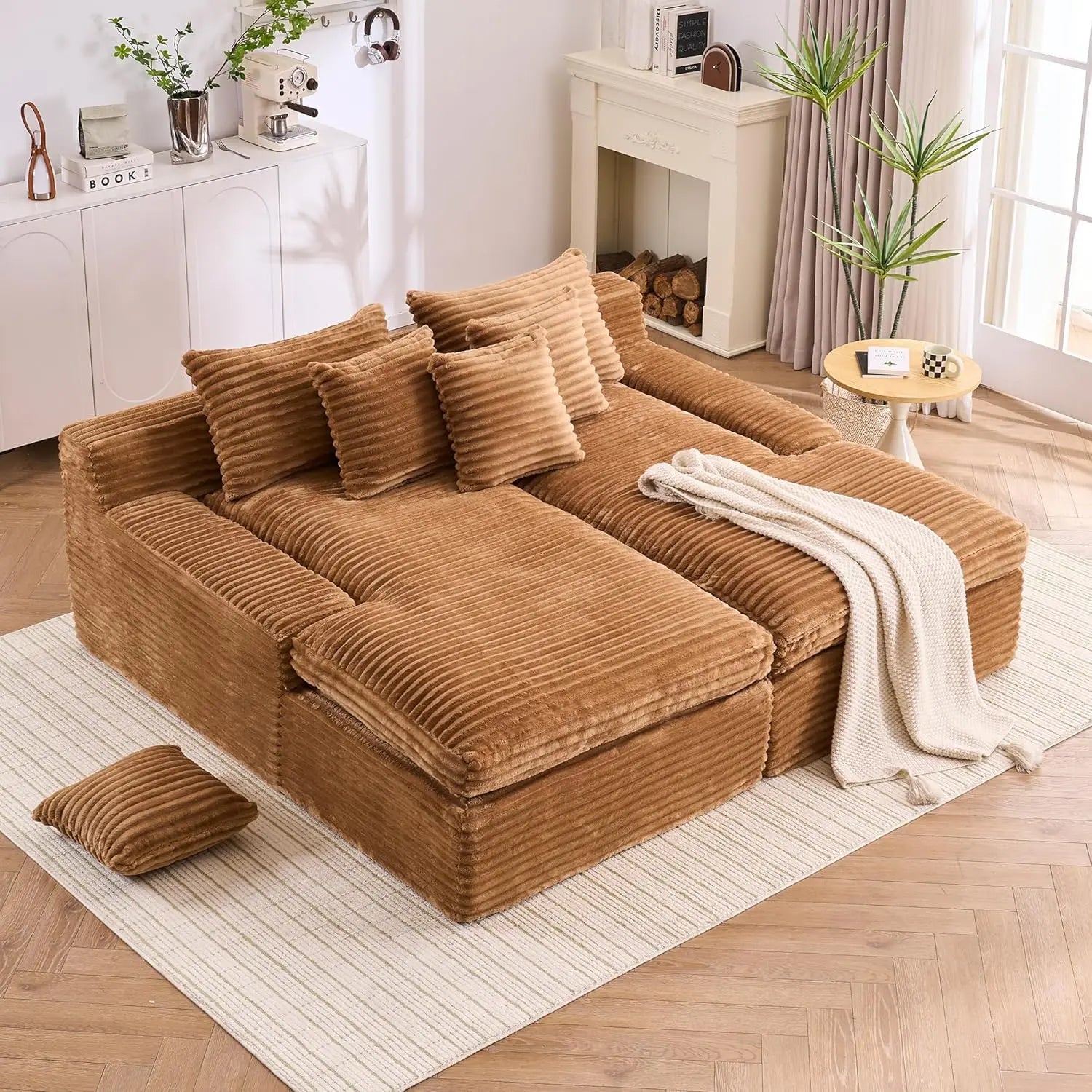 79.52" Boneless Oversized Double Chaise