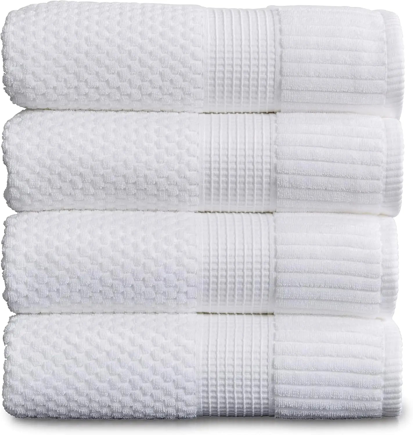 100% Cotton Bath Towel Set of 4- 30"x52"