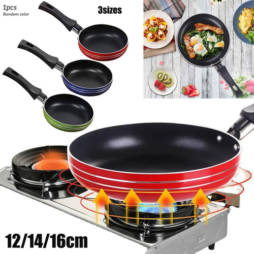 12cm/14cm/16/18cm Mini Frying Pan Non-Stick Steel