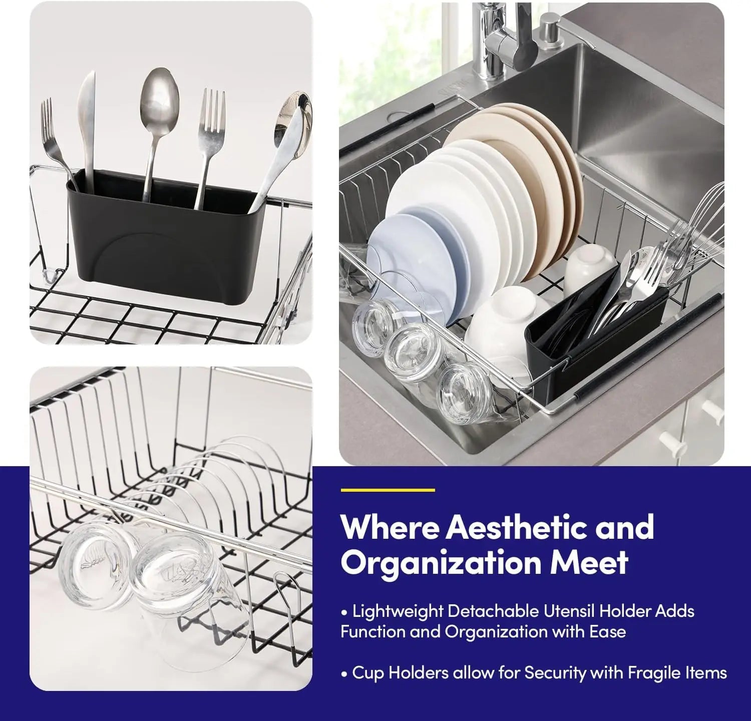 Dish Rack Over the Sink Expandable