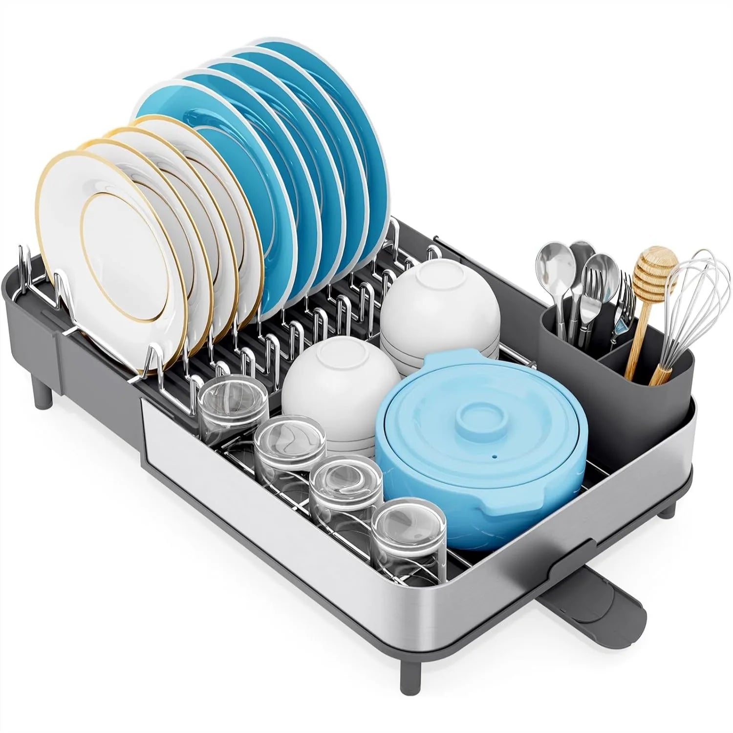 304 Stainless Steel Dish Rack, Expandable