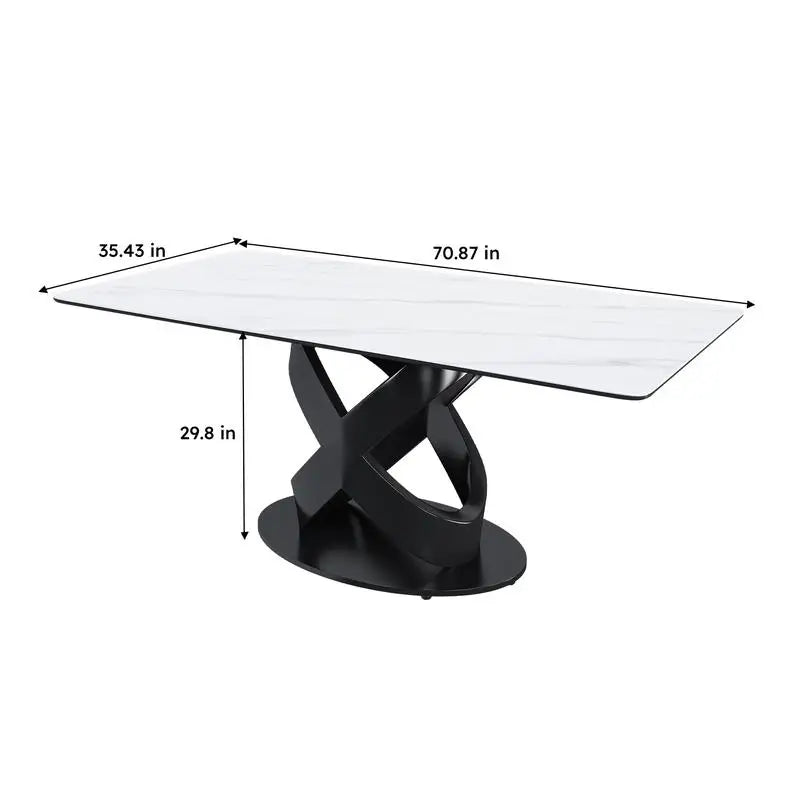 71" Rectangular w/ Sintered Stone Top