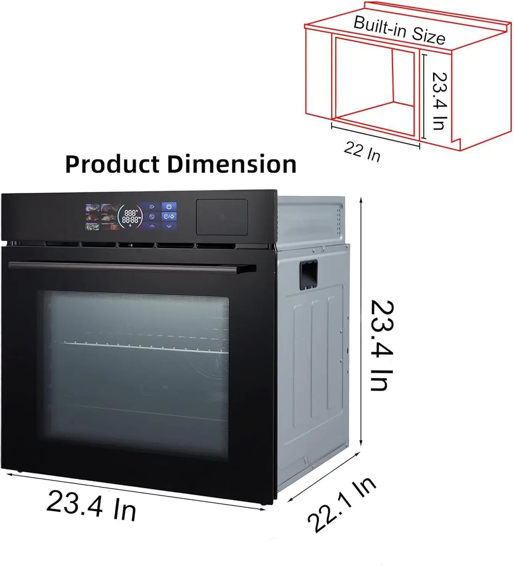24" Built-in Electric Ovens with 70L Capacity 3000W