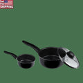 3 Pcs Non-Stick Sauce-Pans 1Qt 2Qt Pots