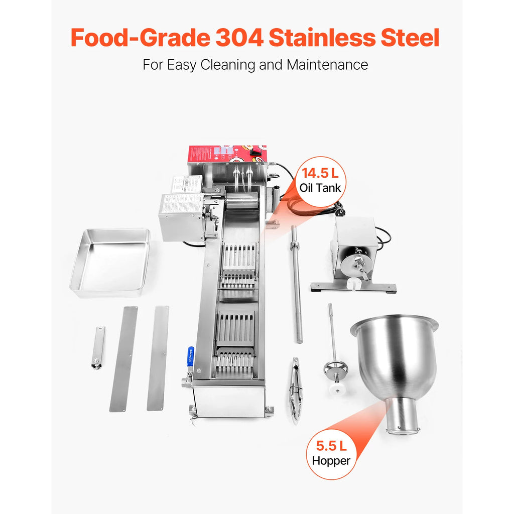 Commercial Automatic Donut Machine Single Row 90 pcs/hour