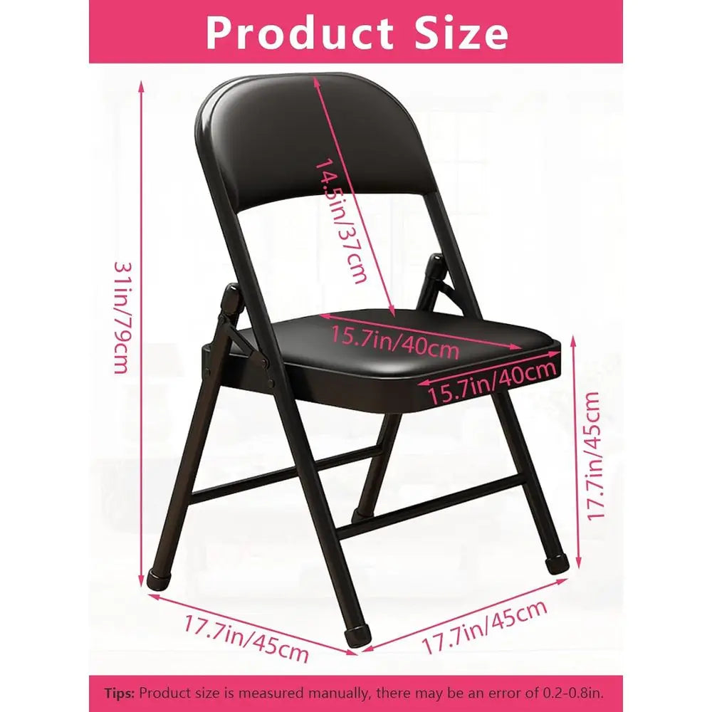 Black Metal Stackable Indoor/Outdoor