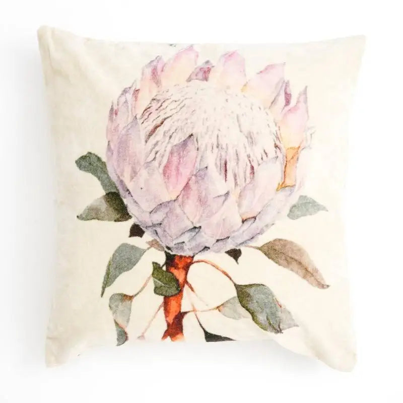 Cotton Velvet Printed Cushion 18x18
