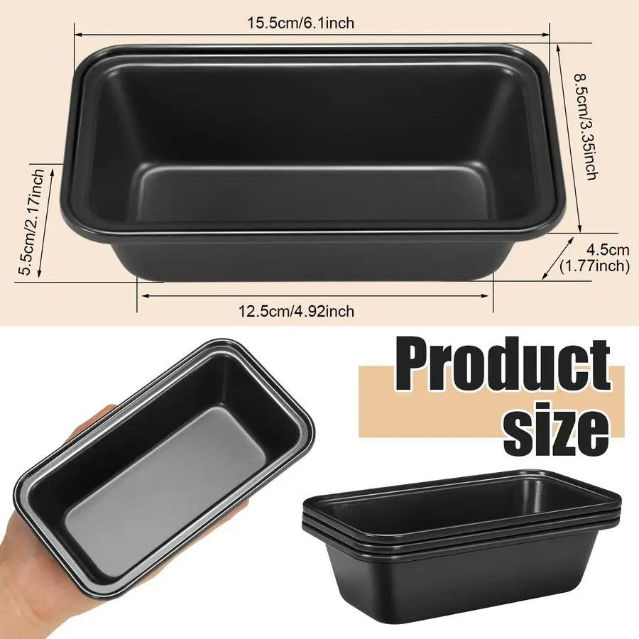 12 Pcs Mini Loaf Pan Non-Stick