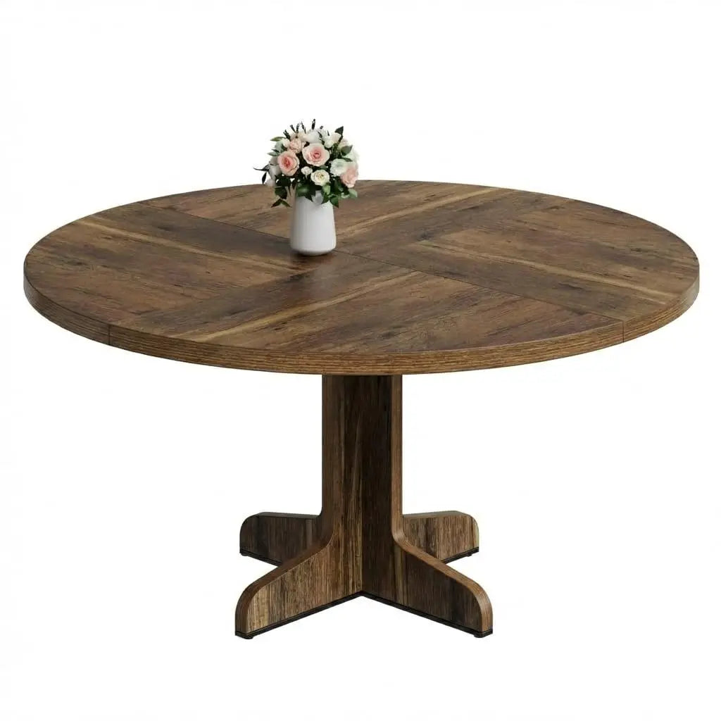 47" Round For 4 Wooden Pedestal