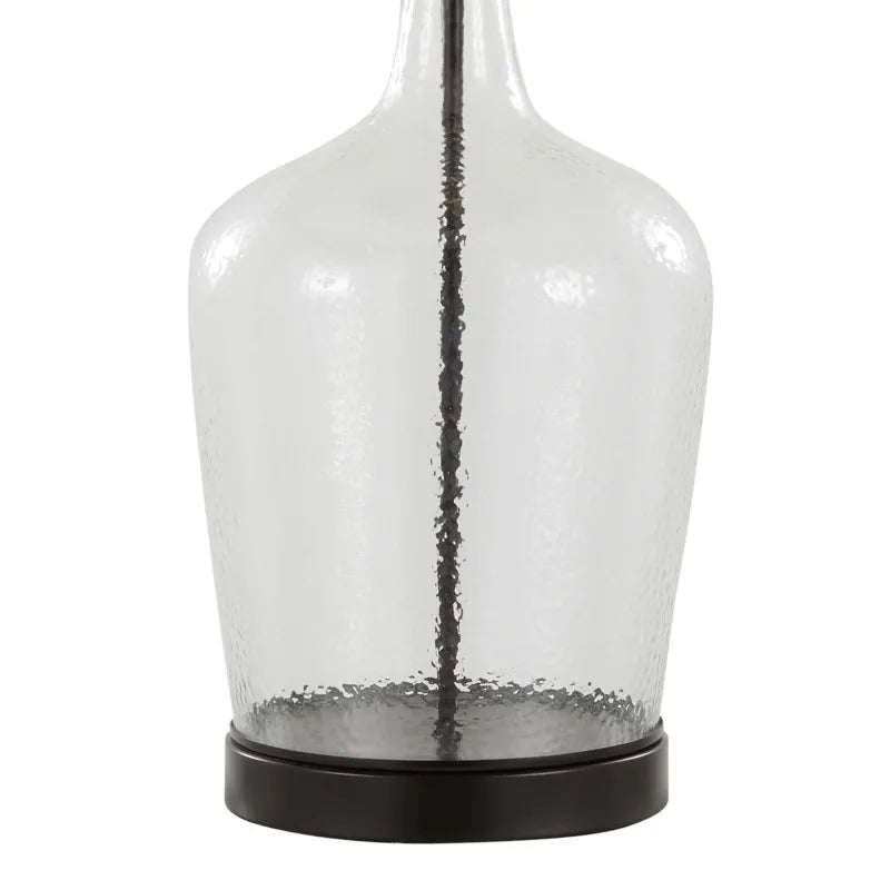 Contemporary Dimpled Glass Lamp
