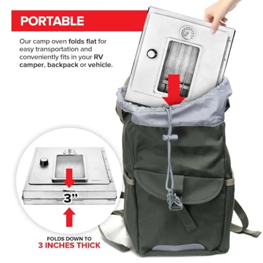 Portable Folding Camping Oven Outdoor Wood/propane