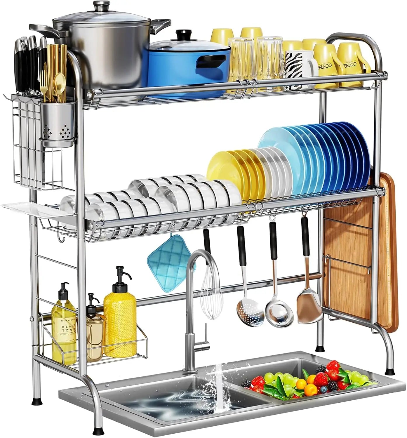 Stainless Steel Over Sink Dish Rack