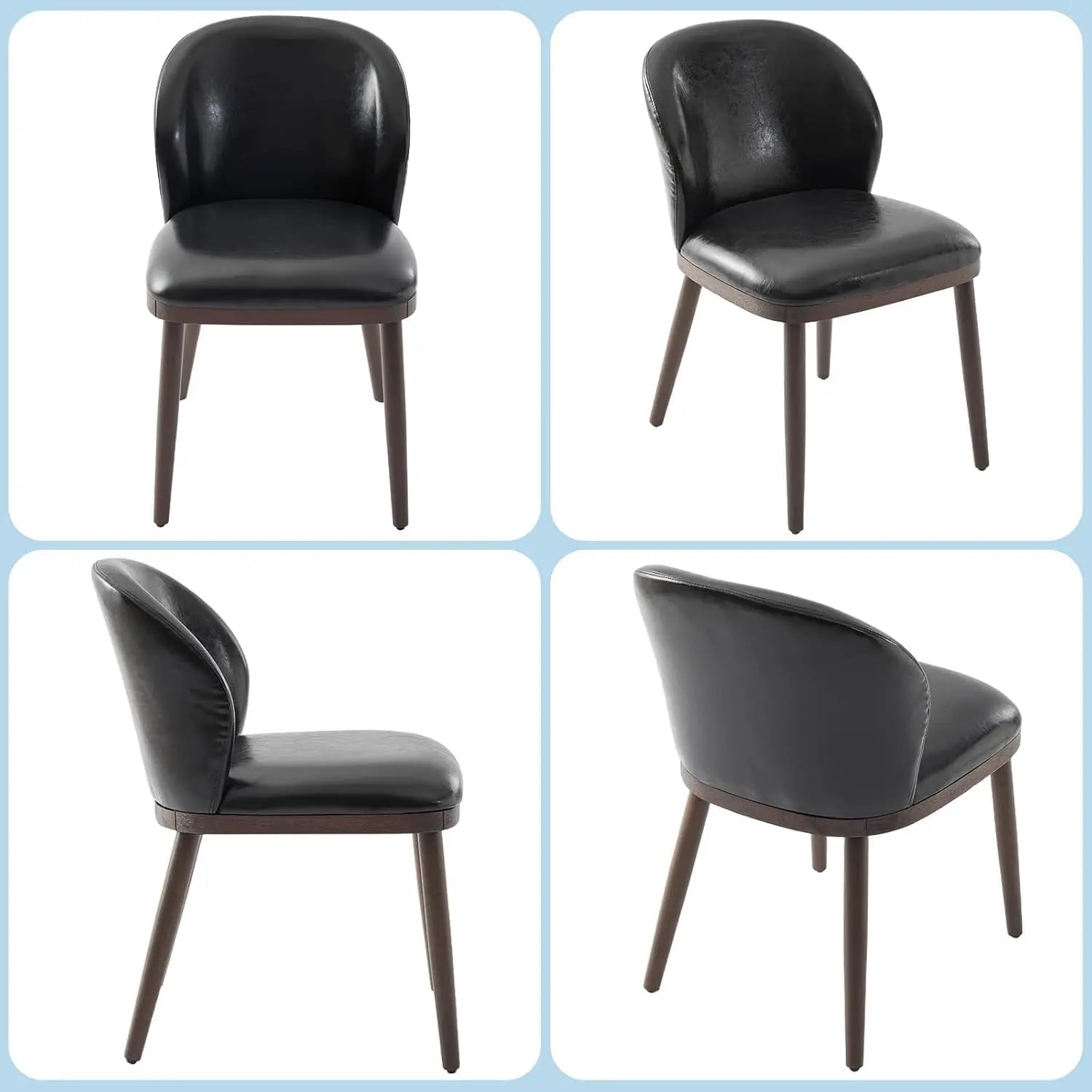 2 Modern Upholstered Ergonomic Back Support