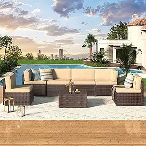 7-Piece Rattan Patio Set