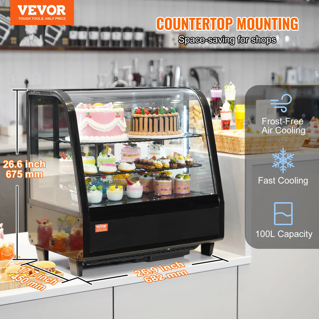 Refrigerated Pastry Display Case Countertop