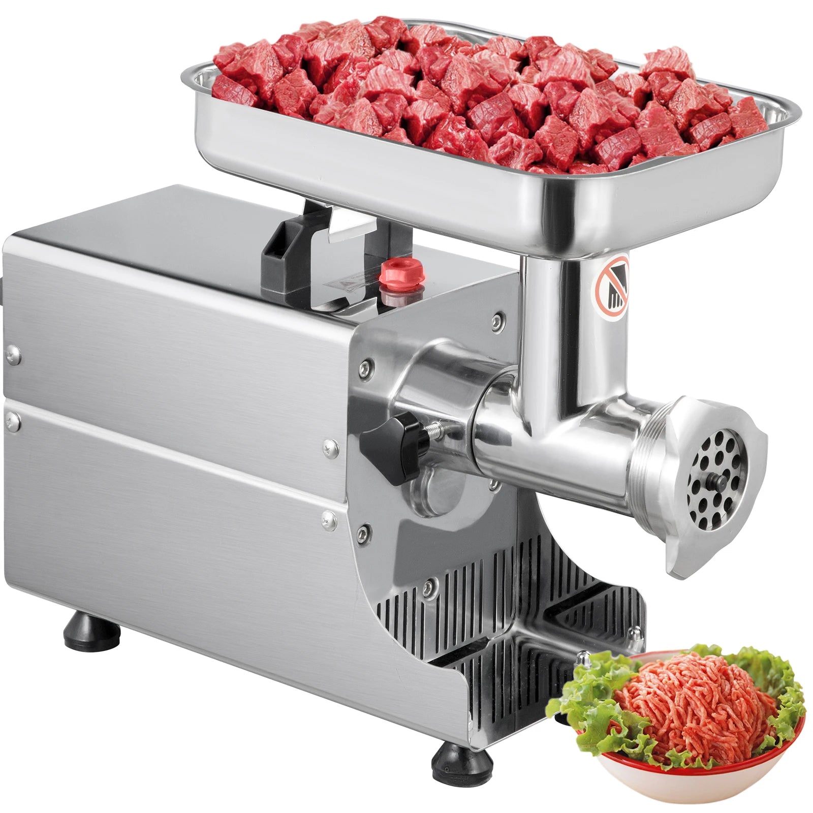 250Kg/H Commercial Electric Meat Mincer Grinder 1100W