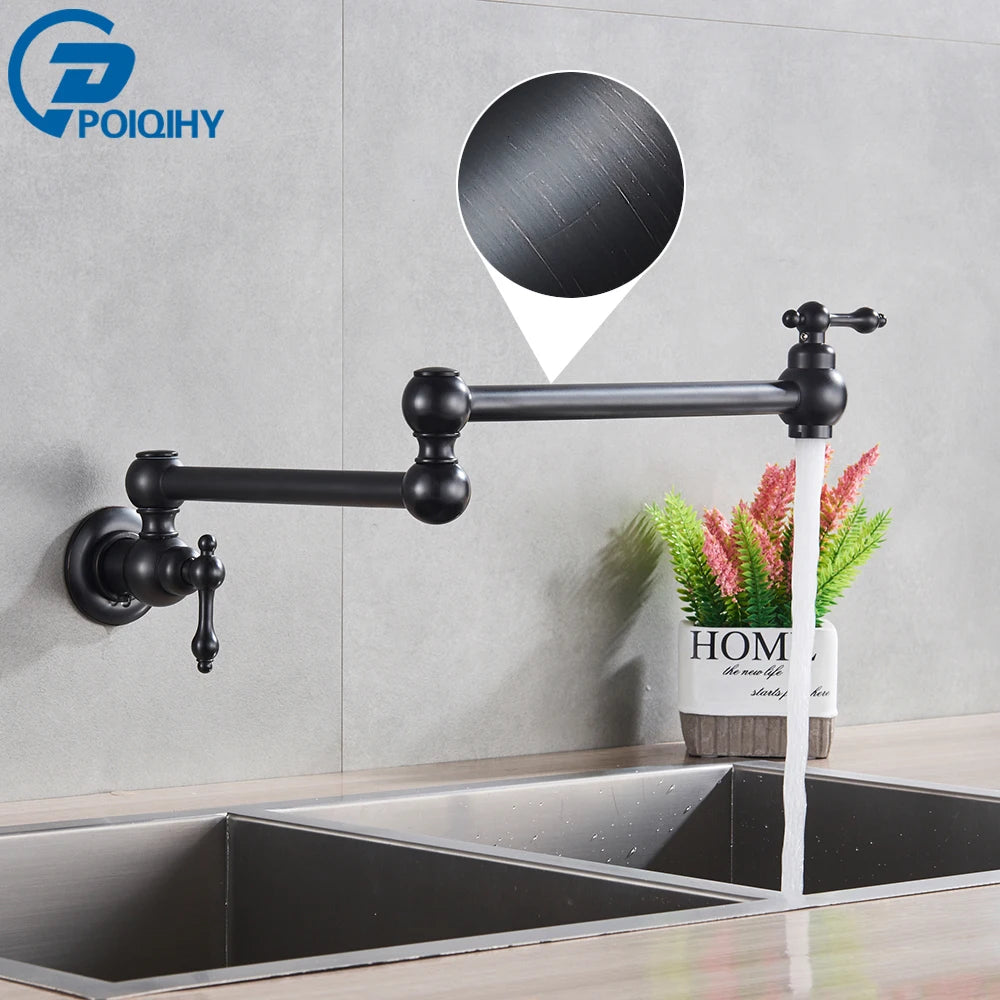 Chrome Black Wall Mounted 360 Rotating
