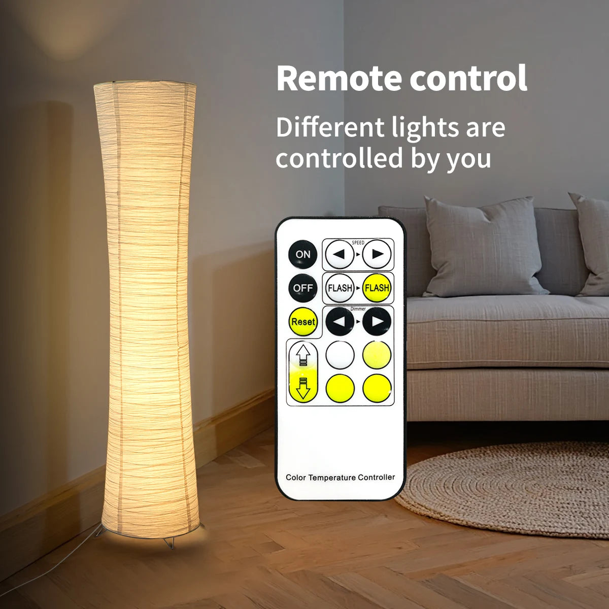 LED Paper & Chrome lamp