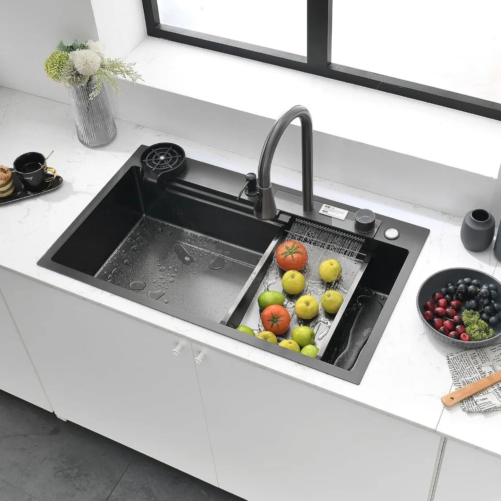 34" Drop-in Single Bowl Stainless w/Faucet