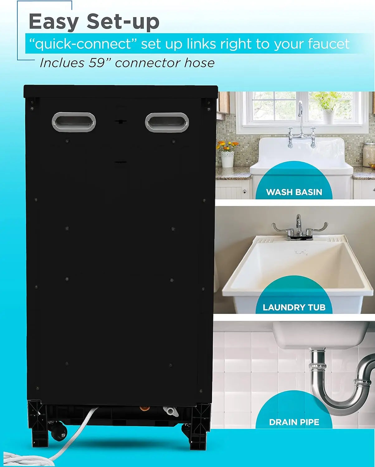 18-Inch Portable Dishwasher Stainless