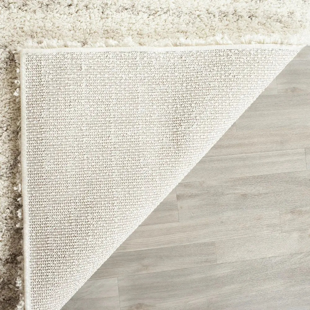 10x14 Customized Shag Ivory & Beige Moroccan