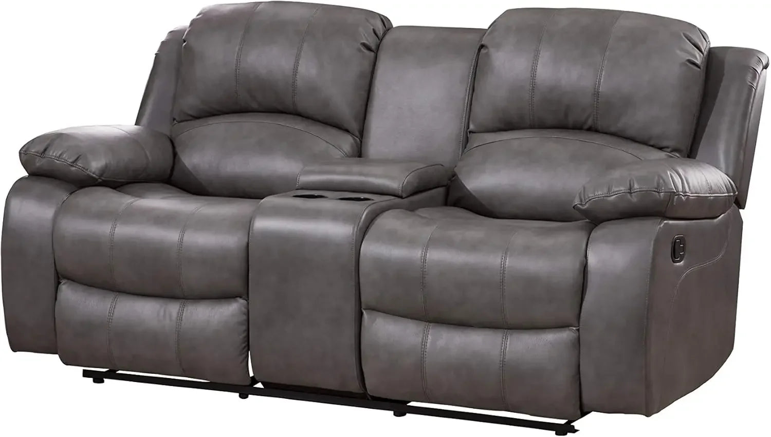 3-Piece Bonded Leather Reclining Sofa Set