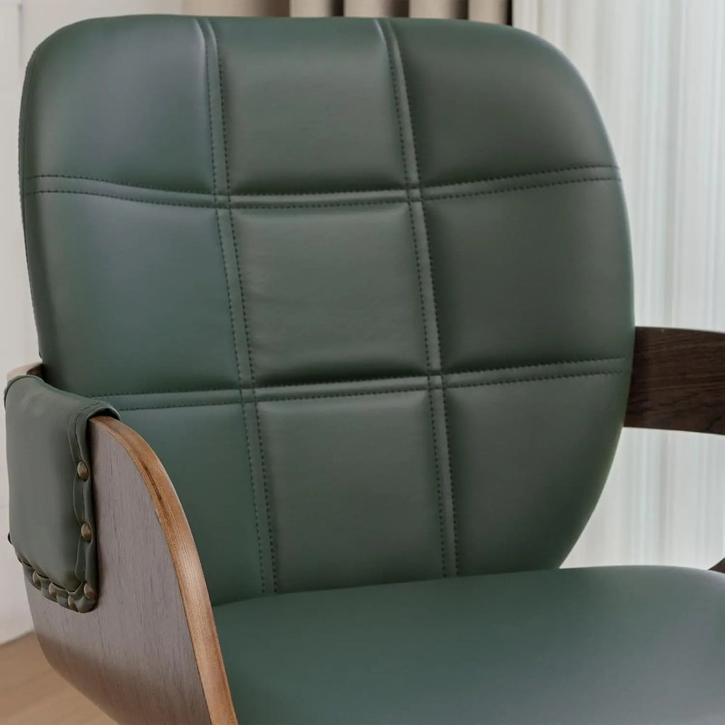 2 MCM Swivel Faux Leather