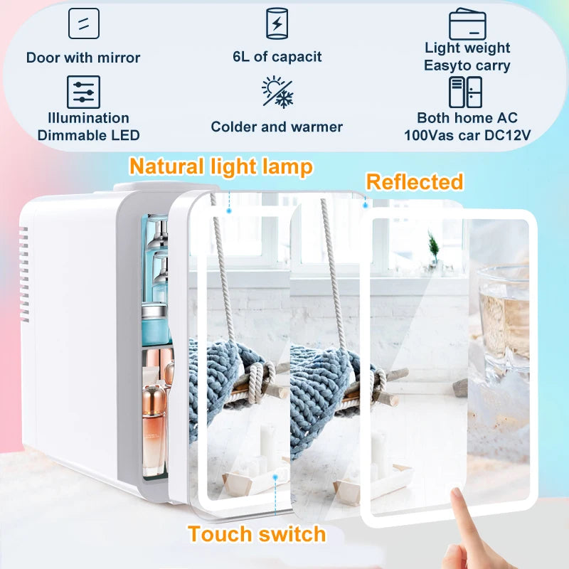 beauty skin cosmetics refrigerator