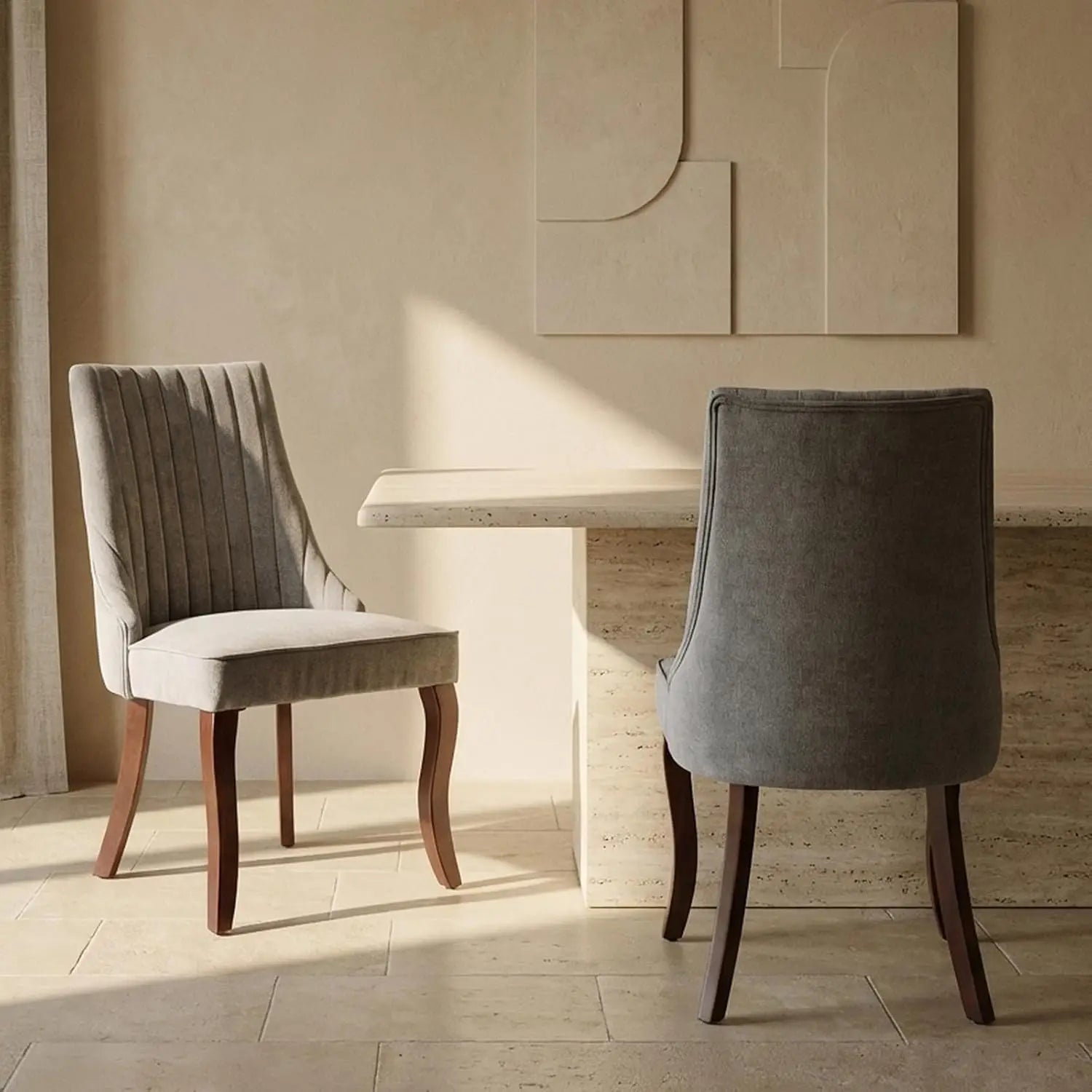 2 Upholstered High Back