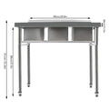 3-Compartment Stainless Commercial w/2 Faucets